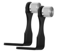 UTHCLO 2pcs Binocular Telescope Adapter Mount for Tripod, Metal L-shaped Binocular Photography, Compatible with Monocular and Astronomical, Black Silver for Outdoor Bird Watching and Photography