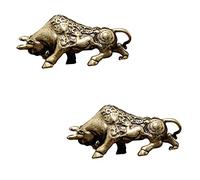 UTHCLO 2Pcs Brass Cow Key Pendant Unique Cow Adornment Accessory for Keys Bags Decor Copper Bull Keychain Decor Accessory Creative Cow Handiwork for Personal Spaces