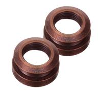 UTHCLO 2pcs Brass Guitar End Pin Strap Button Lock with Jack Socket Cover Secure Acoustic Bass Ukulele Replacement for Stable Signal Transmission and Stage Performance