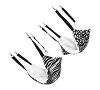 UTHCLO 2pcs Breathable Double-sided Cat Hammock Hanging Pet Bed with Detachable Cushion for Small Dogs and Cats Lightweight Sleeping Pad Easy to Install and Wash Black White Dot Zebra