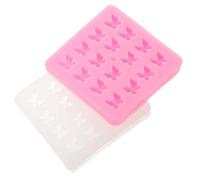 UTHCLO 2Pcs Butterfly Shaped Silicone Chocolate Candy Molds Nonstick Food Grade Fondant Moulds for DIY Baking Cake Decorating Random Color Random Color