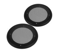 UTHCLO 2pcs Car Stereo Speaker Cover Mesh Grille Black Subwoofer Protective Guard for Dust and Impact Resistance Compatible with Multiple Models