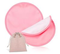 UTHCLO 2pcs Castor Oil Breast Pads Storage Bag Cute and Stylish Castor Oil Compress Pads Leak Transparent Film Comfortable Fit for Sleep Relief and Convenience