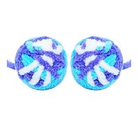 UTHCLO 2pcs Cat Balls Made of Soft Yarn, Chewable and Colourful Rainbow Fluffy Balls for Kittens and Dogs, Interactive Pet to Attract Cats and Encourage Play Random Color