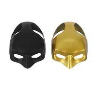 UTHCLO 2pcs Cat Bat Mask Pet Headgear Lightweight Comfortable Halloween Costume Accessory for Cats Suitable for Party Dress Up Cosplay and Themed Events Black and Gold