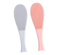 UTHCLO 2pcs Cat Tongue Comb Brush Set, Fish-shaped Massage Grooming Combs with Soft Detachable Bristles for Shedding and Loose Hair Removal, Blue and Pink, Suitable for Cats and Kittens