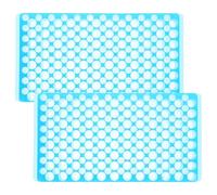 UTHCLO 2pcs Centrifuge Tube Rack Double-sided Laboratory Test Tube Organizer Blue for Lightweight for Research Clinical Education Use