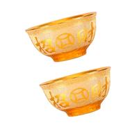 UTHCLO 2pcs Ceramic Temple Bowls Thick Offering and Storage Containers Multi-Functional Home Decor and Buddhist Ritual Tableware Choice