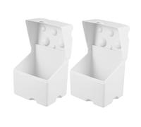 UTHCLO 2pcs Cheese Slice Storage Boxes with Flip Cover Lid for Kitchen Reusable Freshness Preservation Containers for Butter Lunch Meat Fruits and Vegetables Multi-purpose Fridge Food