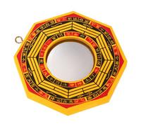 UTHCLO 2pcs Convex and Concave Bagua Mirror Wall Decor Ornaments Mdf Titanize Material Protective Feng Shui Mirror for Home and Office Decorations Counteracting Bad Luck and Negative