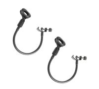 UTHCLO 2pcs Creative C-type Clips Microphone Racks Hose Shelves for Desktop Microphone Clamp Black Shelves Unit Convenient Holder and Storage for Studio Home Use