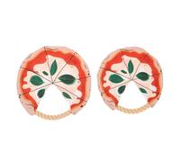 UTHCLO 2pcs Dog Flying Disc with Soft Cotton Rope Pizza Design Chew for Puppy Training Interactive Outdoor Fetch Discs for Active Play and Exercise