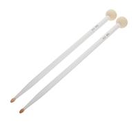 UTHCLO 2pcs Drum Mallet with Sturdy Maple Handles and Hardwearing Wool Felt Heads Lightweight Non-slip Percussion Sticks for Rock Band Drumming Practice Performance and Rhythm Exercises