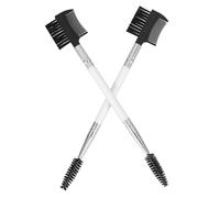 UTHCLO 2pcs Dual-sided Soft Bristle Dog Eye Comb Grooming Brush for Dogs and Cats Pet Grooming Rake for Eye Cleaning and Hair Maintenance