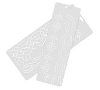 UTHCLO 2Pcs Durable Plastic Quilting Template for Sewing and Embroidery DIY Crafting Easy to Use Stencils for Patchwork and Quilt Shapes Beginners and Tailors