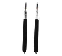 UTHCLO 2pcs Extendable Hand Stick Teachers Pointer Stainless Steel Telescopic Presentation Tool with Non-reflective Copper Tip Smooth Seamless Extension for Classroom Teaching and
