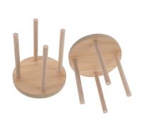 UTHCLO 2Pcs Fermentation Kit Organizer with Glass Pickling Weights Holder for 7.8Cm Mason Jars, Single Round Compartment Storage Rack for Kitchen Countertop and Fermenting Supplies