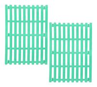 UTHCLO 2pcs Foot Pad for Rabbits and Small Animals Rabbit Bunny Cage Foot Mats inside The Cage Plastic Green Easy to Clean Promotes Comfort