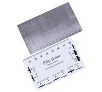 UTHCLO 2pcs Guitar String Action Gauge Rulers for Electric Bass Acoustic Classical Guitar Measuring Tool Plastic and Stainless Steel Lightweight Learning Tools