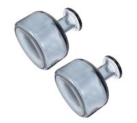 UTHCLO 2pcs Half-moon Empty Refillable Glass Fragrance Bottles for Home Aroma Diffuser, Versatile Decorative Aroma Containers for Office and Living Room Use Random Color