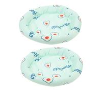 UTHCLO 2pcs Hamster Cooling Mat and Rabbit Breathable Sleeping Pad Ice Silk Material Large Size Summer Pet Floor Cushion for Small Animals Indoor Use