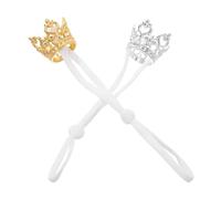 UTHCLO 2pcs Hamster Crown Headwear Lightweight Small Animal Costume Accessories for Celebration Parties with Gold and Silver Tiny Tiara for Bunny and Hamster Dress Up