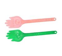 UTHCLO 2pcs Handheld Body Massage Pat Sticks for Muscle Shoulder Therapy, Green and Orange-Pink Acupoint Meridian Hammer for Home Wellness and Relaxation
