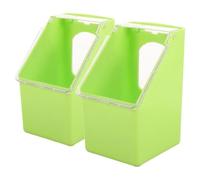 UTHCLO 2pcs Hanging Bird Feeders for Pigeon and Parrot Cage with Large Capacity Plastic Containers, Easy to Install and Clean, Suitable for Hanging on The of The Cage