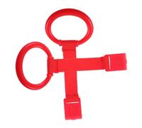 UTHCLO 2pcs Infant Crib Pull Rings and Stand up Pull Rings for Toddlers Red Plastic Baby Bed Hand for Walking Assistance and Arm Strength Training in Nursery