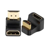 UTHCLO 2pcs Khz Hdtv Video Connector Adapter U-shaped Male to Female Laptop Monitor Converter Plug and Play High Definition Conversion Compatible with Multiple Devices