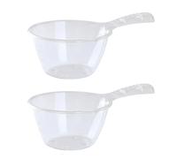 UTHCLO 2pcs Kitchen Water Spoon Water Ladle Long Handle Scoop Pet Material Extended Handle Thickened Comfortable Grip Large Capacity Home Use for Washing Vegetables and Fruit