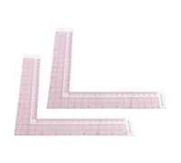 UTHCLO 2pcs L-Shaped Sewing Ruler Set with Built-in Scale, 90 Degree Square Tailor Ruler for Garment Pattern Making and Precise Fabric Marking in Dressmaking