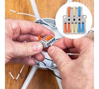 UTHCLO 2pcs Lever Wire Connectors Compact Terminal Block Quick Splice Cable Connectors for Electrician Tools Home Wiring Automotive Use