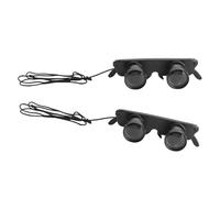 UTHCLO 2pcs Magnifier Binocular Glasses with Headband for Fishing Bird Watching Outdoor Sports Compact Eyewear with HD Magnification and Stable Fit