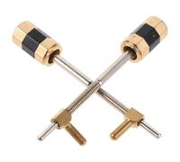 UTHCLO 2pcs Metal Violin Bow Frog Screws Violin Repair Kit Replacement Parts Bow Frog Accessories for Musicians and Professionals
