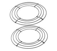 UTHCLO 2pcs Metal Wreath Form Round Backdrop Stand for DIY Garland Making Sturdy Circle Frame for Home Wedding Christmas Decorations and Master Bedroom Wall Decor