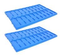 UTHCLO 2pcs Microscope Slide Drying Holder with 20 Slots Plastic Slide Storage Board Simultaneous Drying and Firm Holding for Scientific Activities and Microbiology Cultures