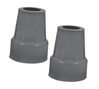 UTHCLO 2pcs Non-Slip Rubber Crutch Tips Replacement Walker Cane Feet Covers for Commodes Shower Chairs Anti-Skid Traction Enhancing Safety Indoor Outdoor Floors