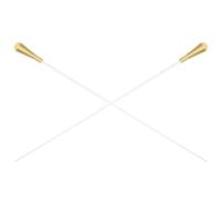 UTHCLO 2pcs Orchestra Conductor Baton with Aluminium Alloy and Resin, Weighted Handle and Extended Thickened Shaft, Matte Finish, 15' Optimal Length Music Wand for Stage Shows and Band