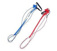 UTHCLO 2pcs Pet Parrot Bird Harness Leash Lightweight Outdoor Flying Training Rope for Cockatiels Budgerigars Macaws Red and Blue S