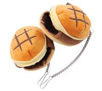 UTHCLO 2pcs Pet Rest Bed Winter Warm Soft Cotton Hideout for Hamsters Guinea Pigs Small Animals Cozy Half Covered Bread Shape House Random Color