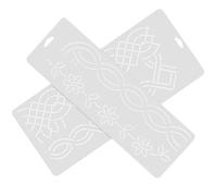 UTHCLO 2pcs Plastic Quilting Templates for Sewing and Embroidery, Easy to Use DIY Sewing Crafts Tools for Cutting and Piecing Fabrics in Quilting Projects