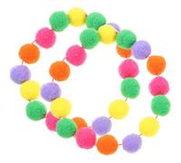 UTHCLO 2pcs Plush Ball Collar Colorful Pet Collars Comfortable Easy to Take and Put on Plush Ball Material 12.97x0.79x0.79in Outdoor Walks for Cats and Dogs