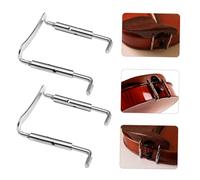 UTHCLO 2Pcs Polished Metal Violin Chin Rest Screws Rustproof Violin Clamp Accessories for Practice and Performance