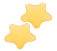 UTHCLO 2pcs Portable Yellow Hand Exerciser Squeeze Ball with Star Shape, Tpr Material for Improved Finger Flexibility and Enhanced Grip Strength, for Work the Road