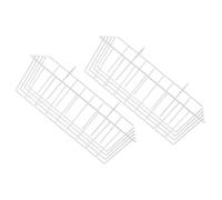 UTHCLO 2pcs Rabbit Hay Feeder Rack Iron Hanging Holder for Bunny Cage Small Portable Animal Hay Feeder Easy to Clean and Store