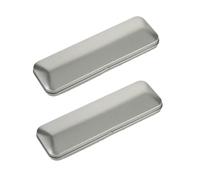 UTHCLO 2pcs Rectangular Flip-top Tin Pencil Cases 160x54x20mm Wear-Resistant Student Pen Organizers for School Office Daily Use