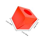 UTHCLO 2pcs Red Raffle Boxes Multipurpose Lottery Ticket Storage Containers Portable Donation and Ballot Boxes for Party Games and Fundraising