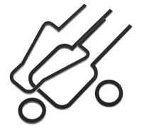 UTHCLO 2pcs Restroom Identification Signs Bathroom Signs for Business Gender Plate for Washroom Acrylic Men Women Toilet Plaque for Offices