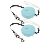 UTHCLO 2pcs Retractable Pet Leash for Dogs and Rabbits, Lightweight Compact Design with Plastic and Nylon Material, for Park Strolls and City Outings